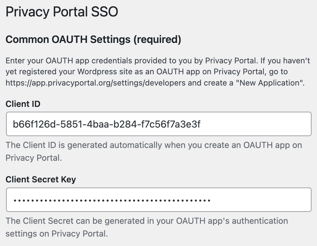 Plugin Settings